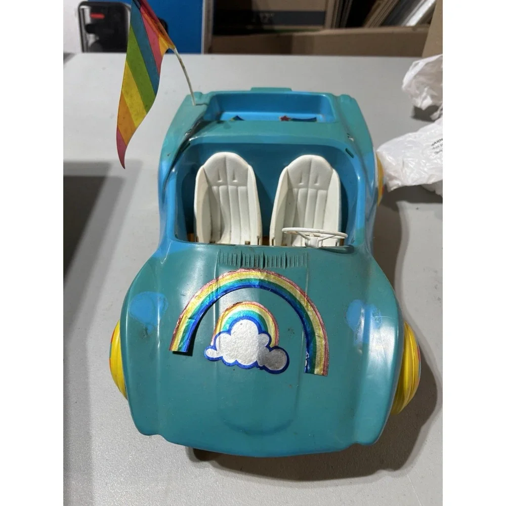 Vintage 1983 Mattel Rainbow Brite‎ Bright Color Buggy Blue Convertible Car